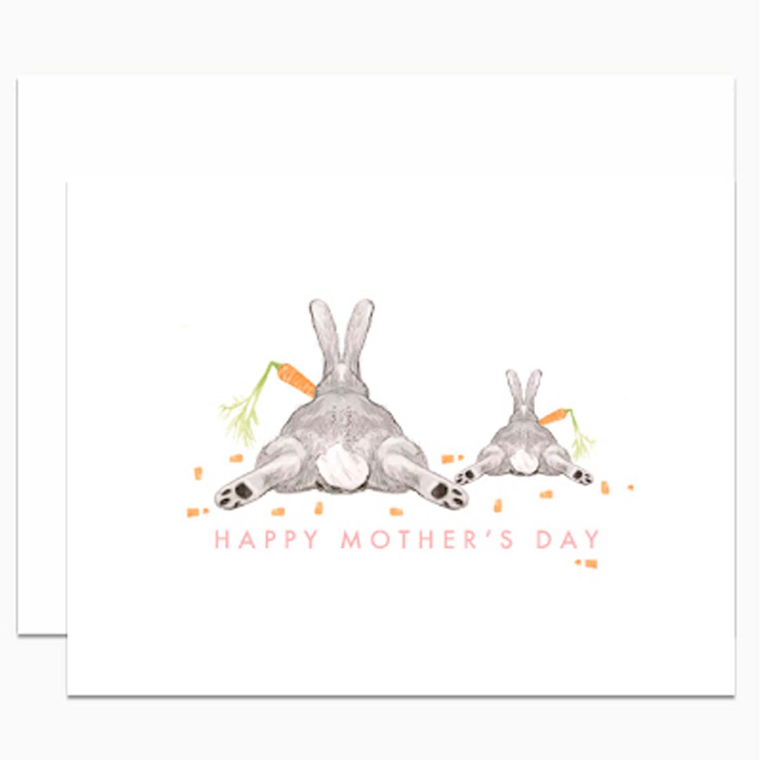 Mom &amp; Baby Bunny Butts Greeting Card - Lockwood Shop - Dear Hancock