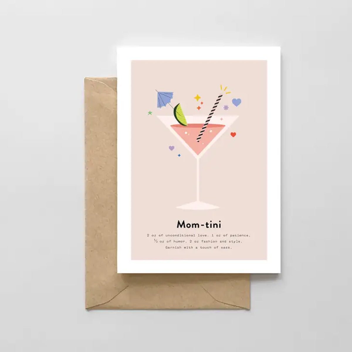 Mom-tini Drink Greeting Card - Lockwood Shop - Spaghetti & Meatballs