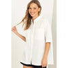 Mood Setter Oversized Shirt in Off-White - Lockwood Shop - Hyfve