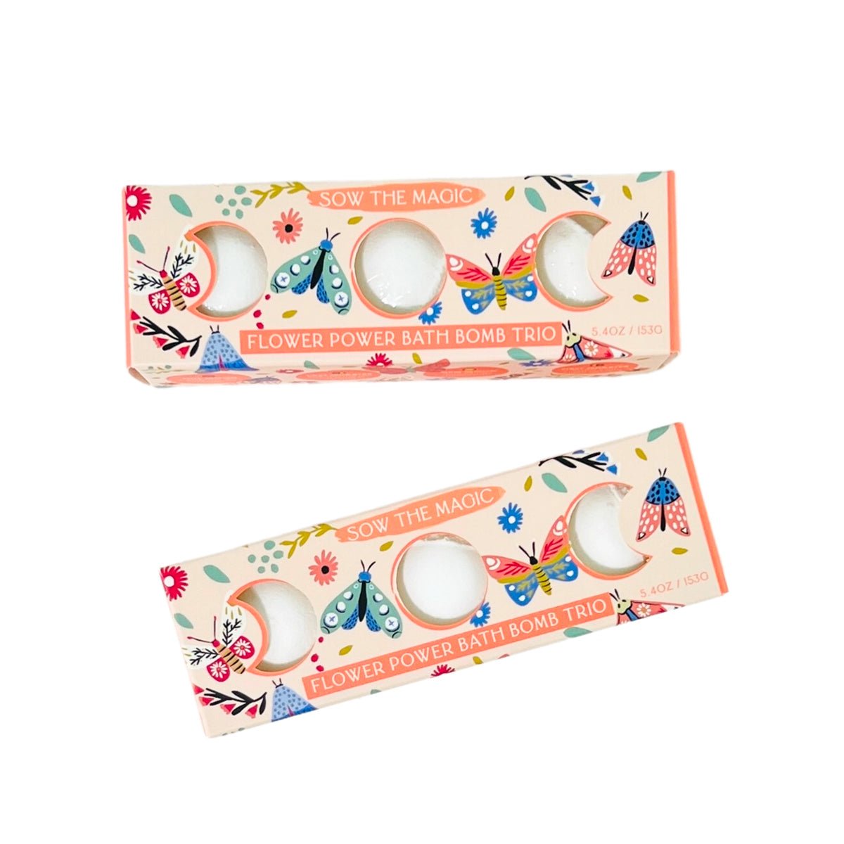 Moon Phase Flower Power Bath Bomb Trio - Lockwood Shop - Sow The Magic