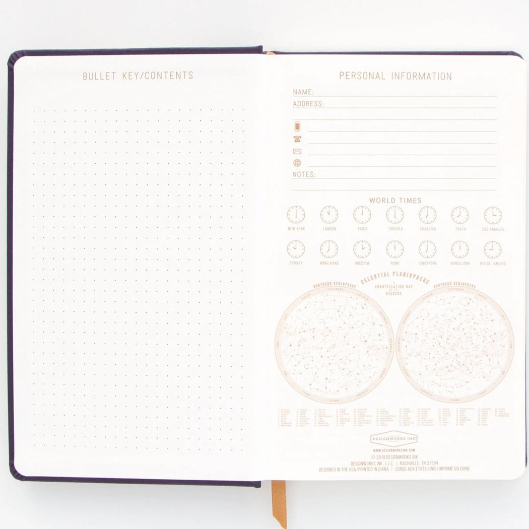Moon Phases Book Cloth Notebook - Lockwood Shop - Designworks Inc