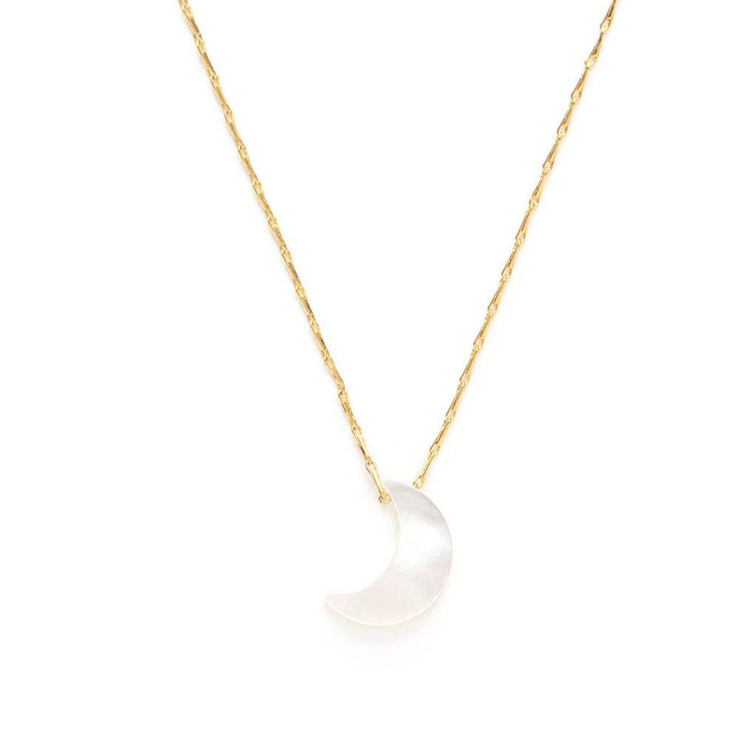Mother of Pearl Moon Necklace - Lockwood Shop - Amano