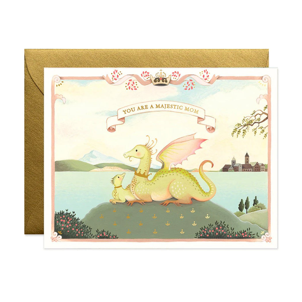 Mother's Day Dragon Greeting Card - Lockwood Shop - Joojoo Paper