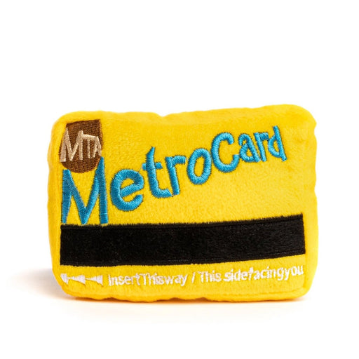 MTA NYC Metrocard Plush Dog Toy - Lockwood Shop - fabdog
