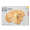 Mushroom Cutting Board & Knife - Lockwood Shop - Kikkerland