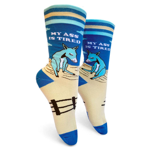 My Ass Is Tired Women's Crew Socks - Lockwood Shop - Groovy Things co