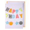 Neon Birthday Garland Card - Lockwood Shop - Meri Meri