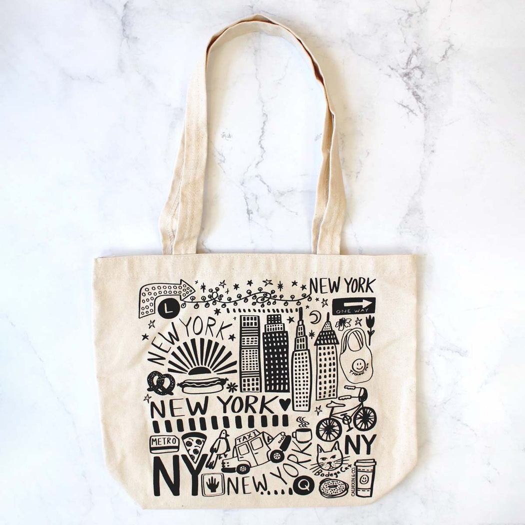 New York Canvas Tote Bag - Lockwood Shop - Calhoun & Co