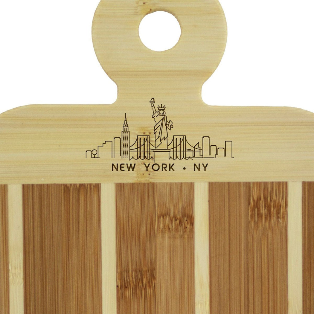 New York City Skyline Bar Board - Lockwood Shop - Totally Bamboo