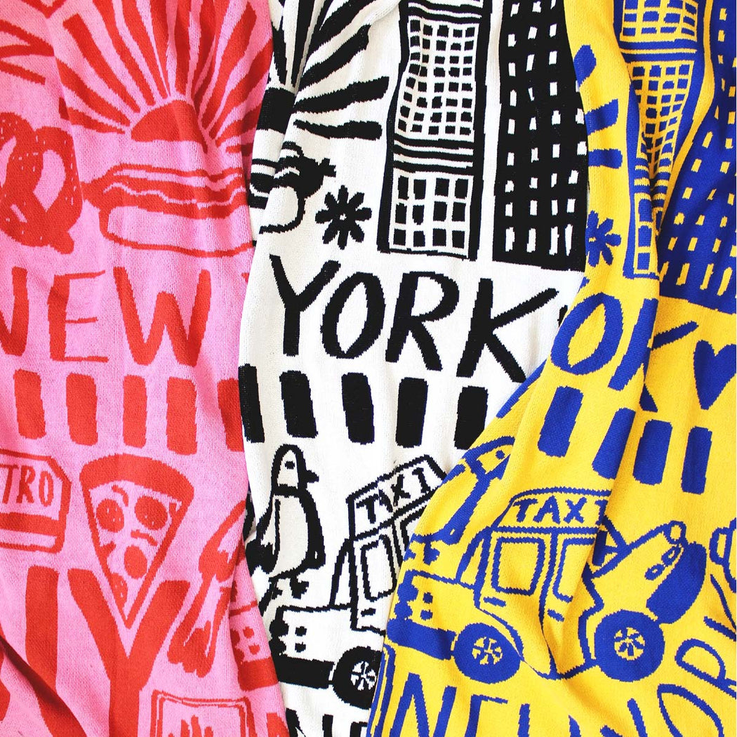 New York Knit Blanket - Lockwood Shop - Calhoun & Co