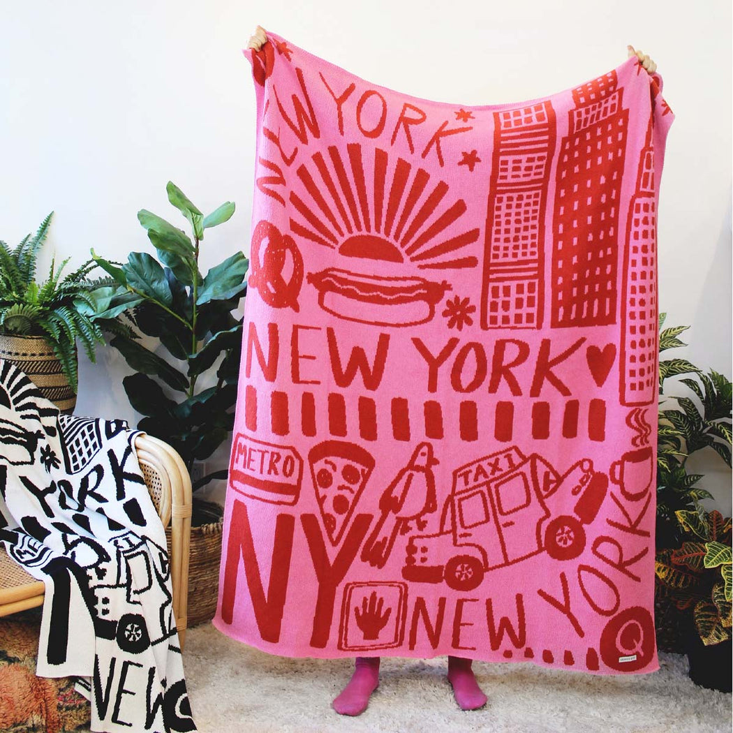 New York Knit Blanket - Lockwood Shop - Calhoun & Co