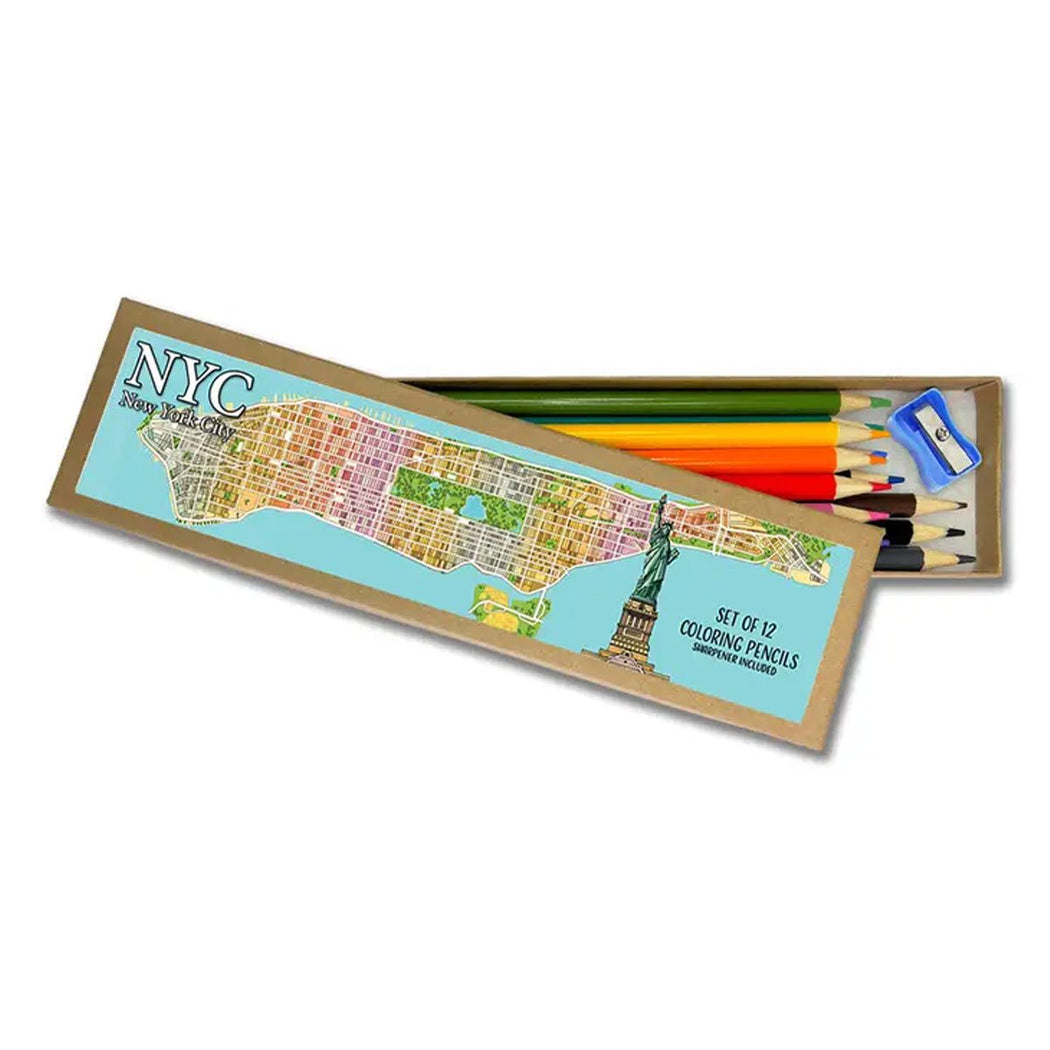 NYC Colored Pencil Box Set - Lockwood Shop - Color Our Town