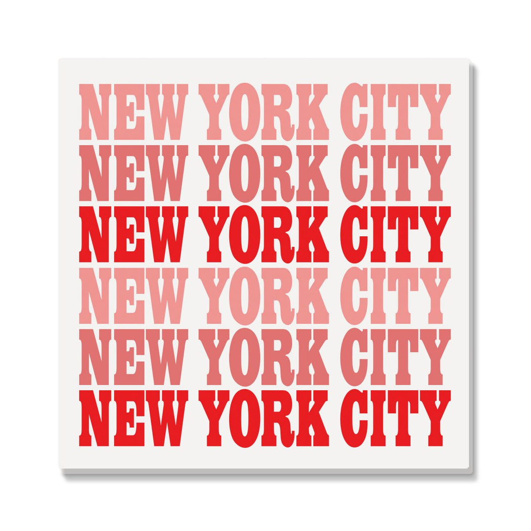 NYC Red Repeat Coaster - Lockwood Shop - Rock Scissor Paper