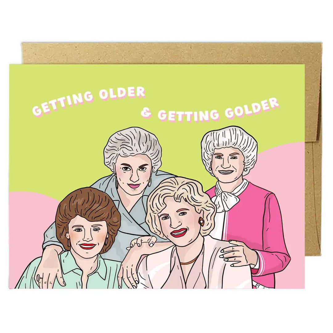 Older and Golder Birthday Card - Lockwood Shop - Party Mountain Paper