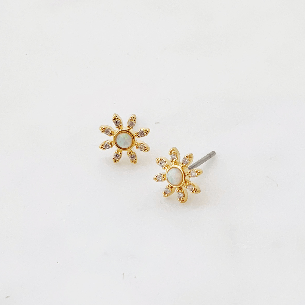 Opal Flower Studs - Lockwood Shop - Lucky Collective