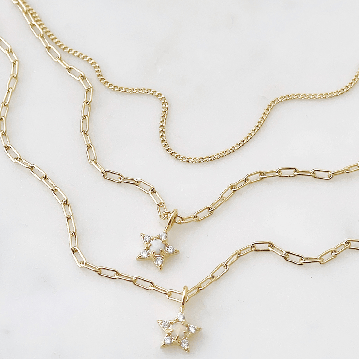 Opal Star Layered Necklace - Lockwood Shop - Lucky Collective
