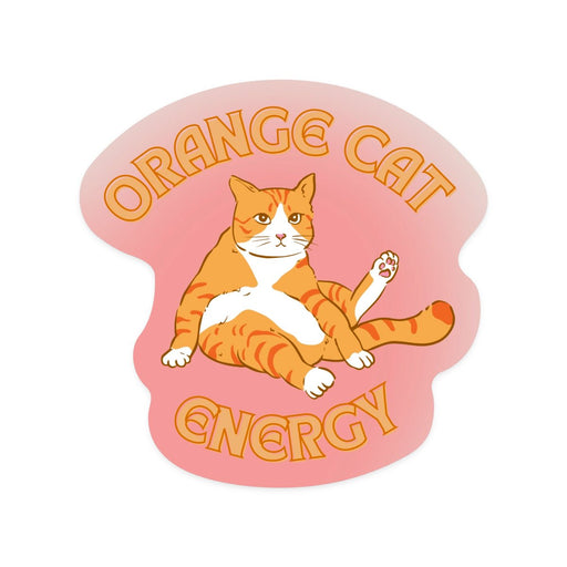 Orange Cat Energy Sticker - Lockwood Shop - Get Bullish