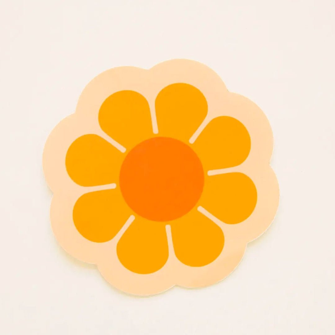 Orange Flower Bus Sticker - Lockwood Shop - Sunshine Studios