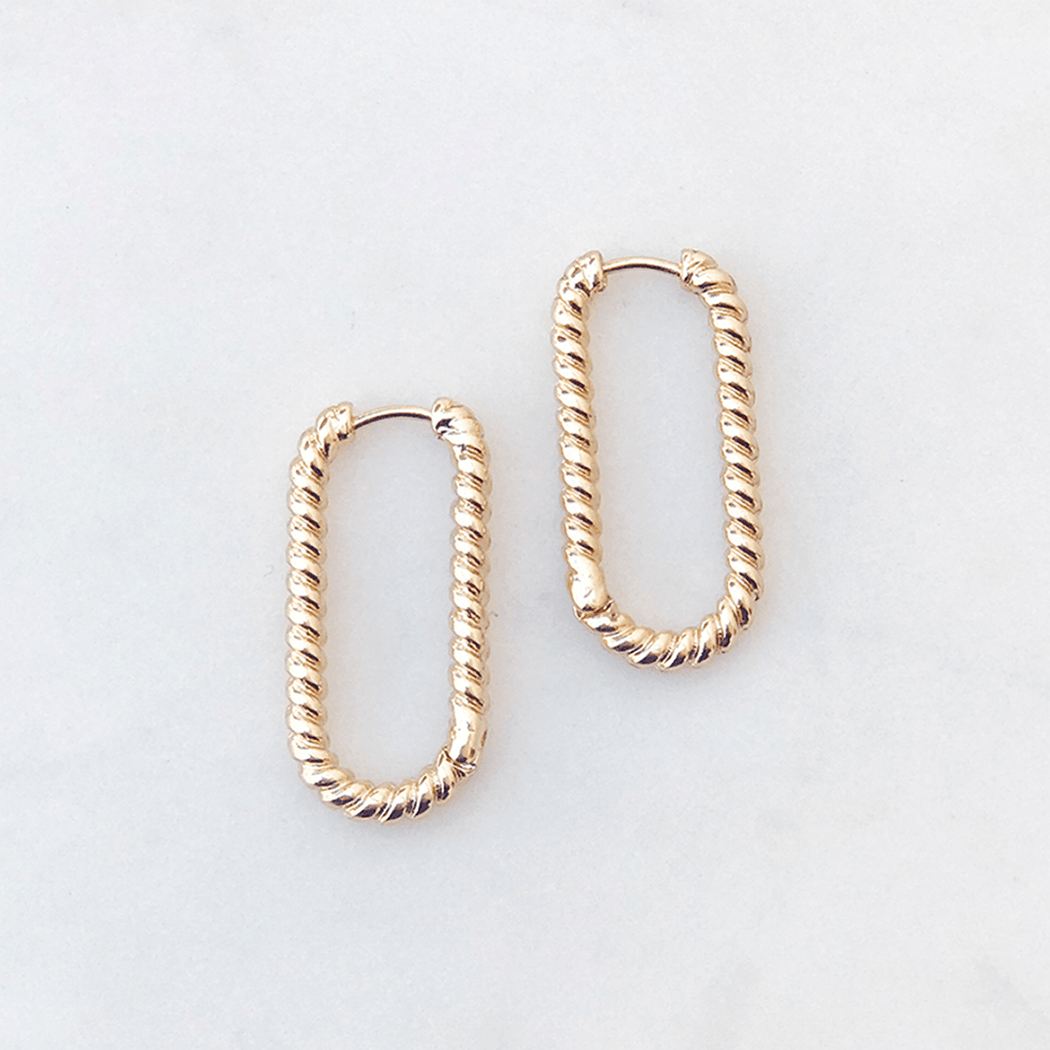 Oval Rope Earrings - Lockwood Shop - Lucky Collective