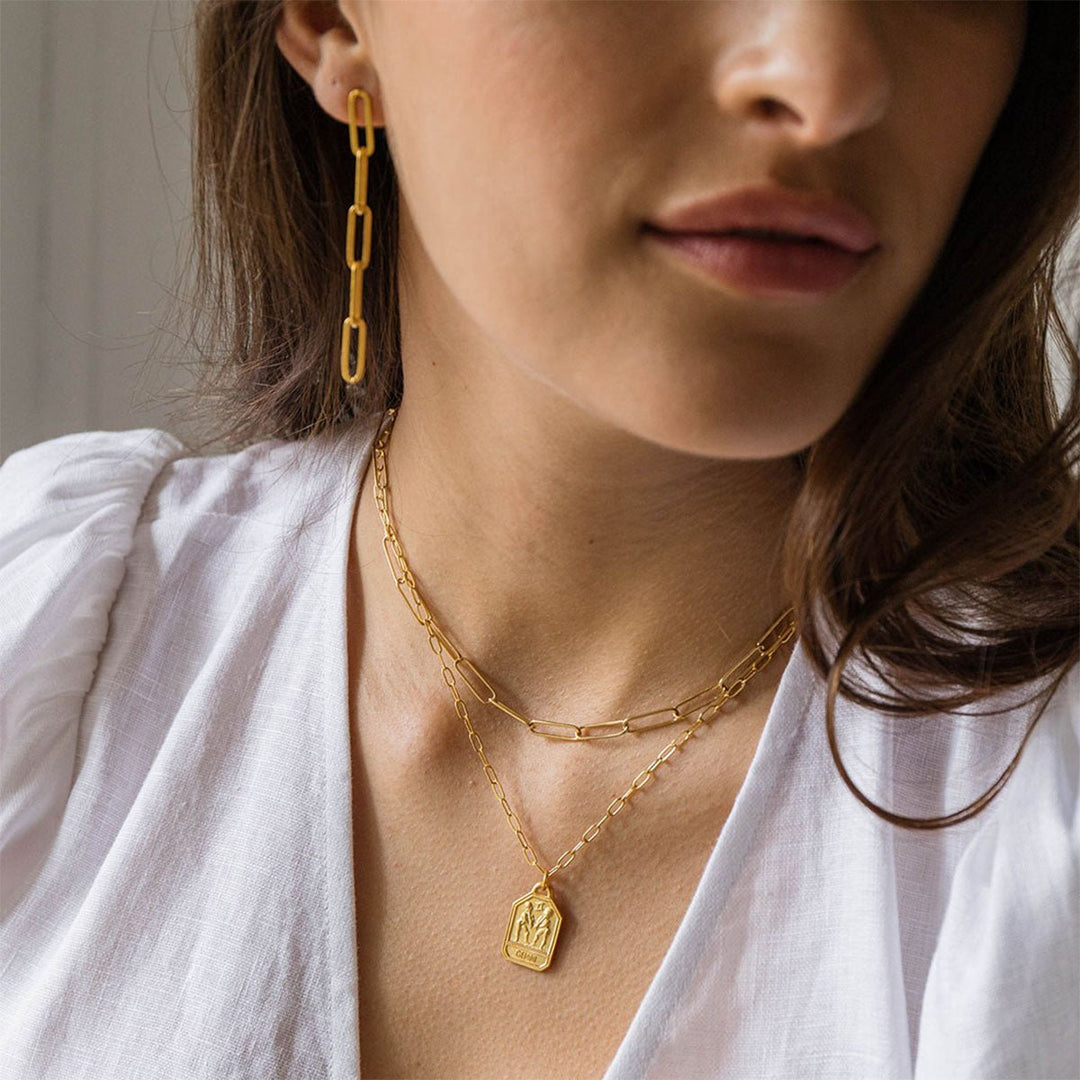 Paperclip Chain Earrings - Lockwood Shop - Amano