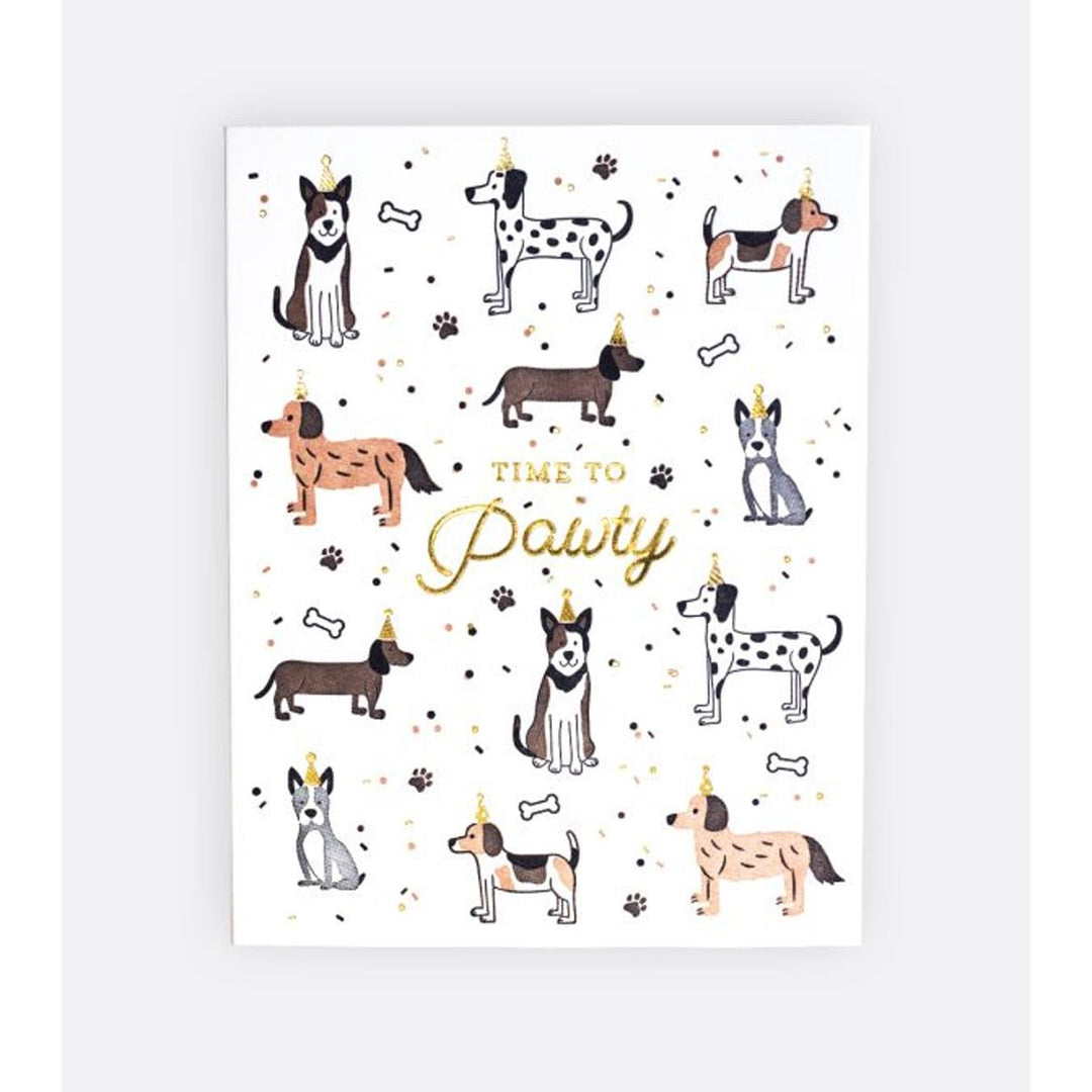 Party Hat Dogs Greeting Card - Lockwood Shop - elum