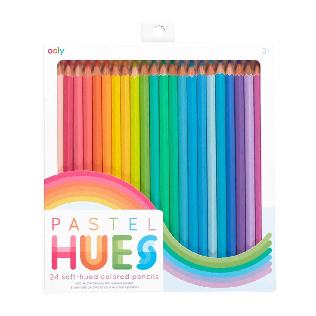 Pastel Hues Colored Pencils - Set of 24 - Lockwood Shop - Ooly