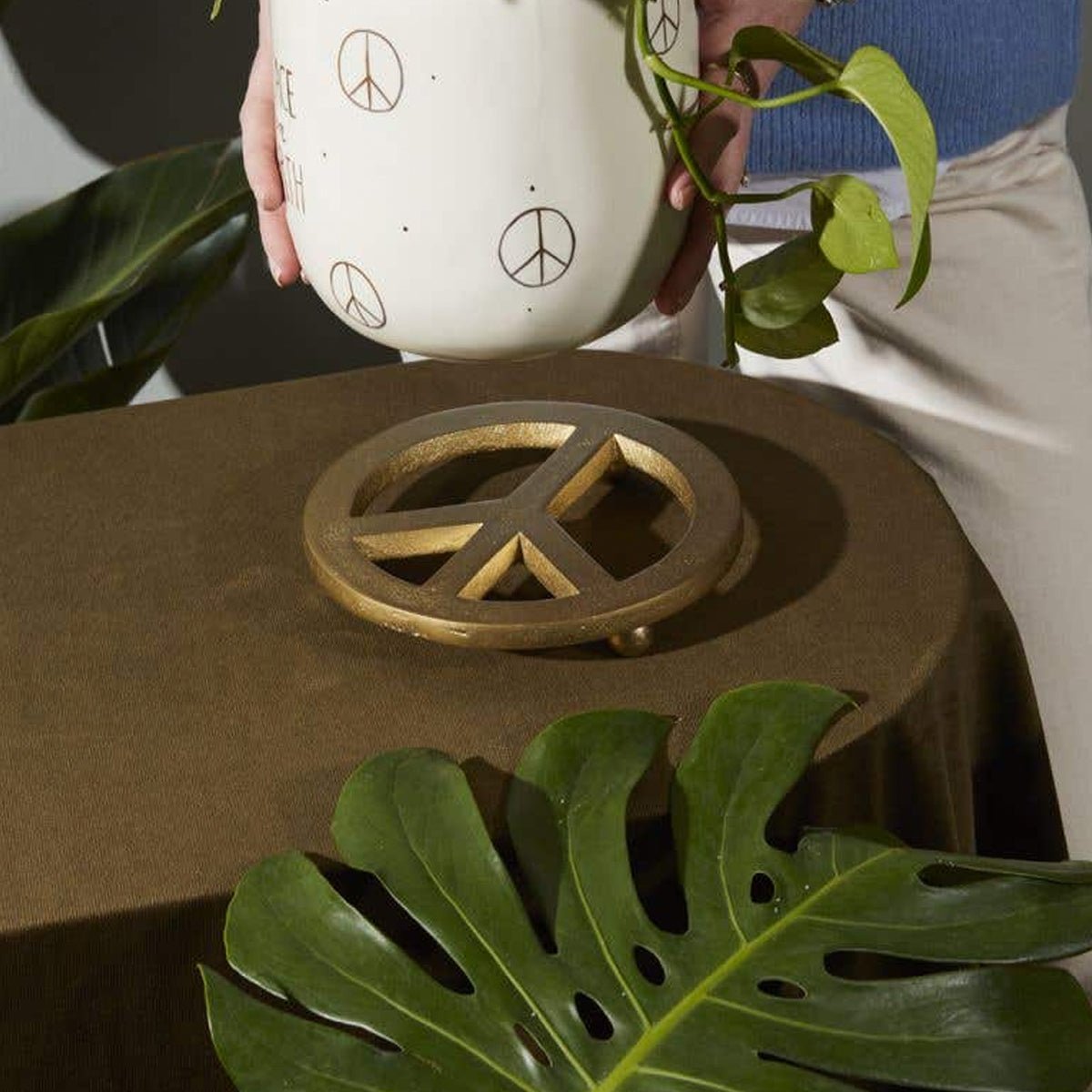 Peace in Plants Trivet - Lockwood Shop - Accent Decor