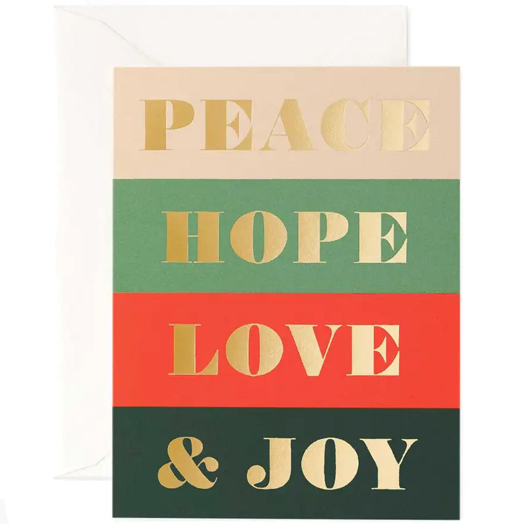 Peace &amp; Joy Greeting Card - Lockwood Shop - Rifle
