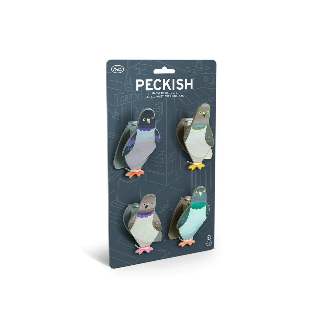 Peckish Pigeon Magnetic Bag Clips - Lockwood Shop - Fred & Friends