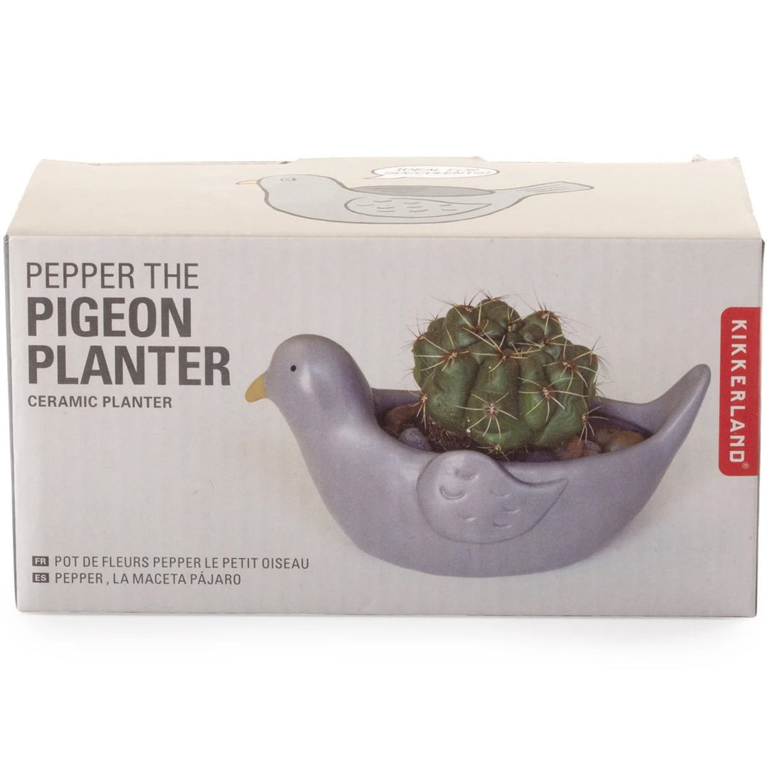 Pepper the Pigeon Planter - Lockwood Shop - Kikkerland