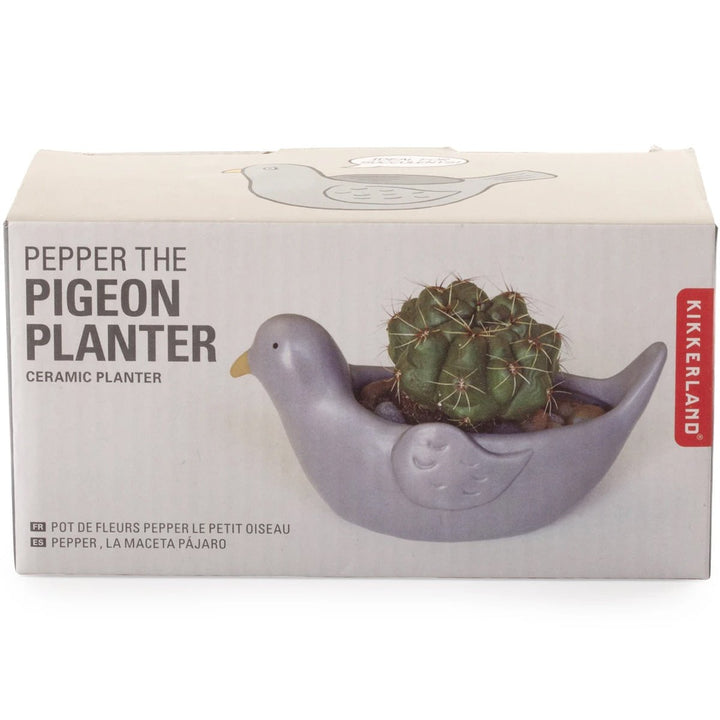 Pepper the Pigeon Planter - Lockwood Shop - Kikkerland