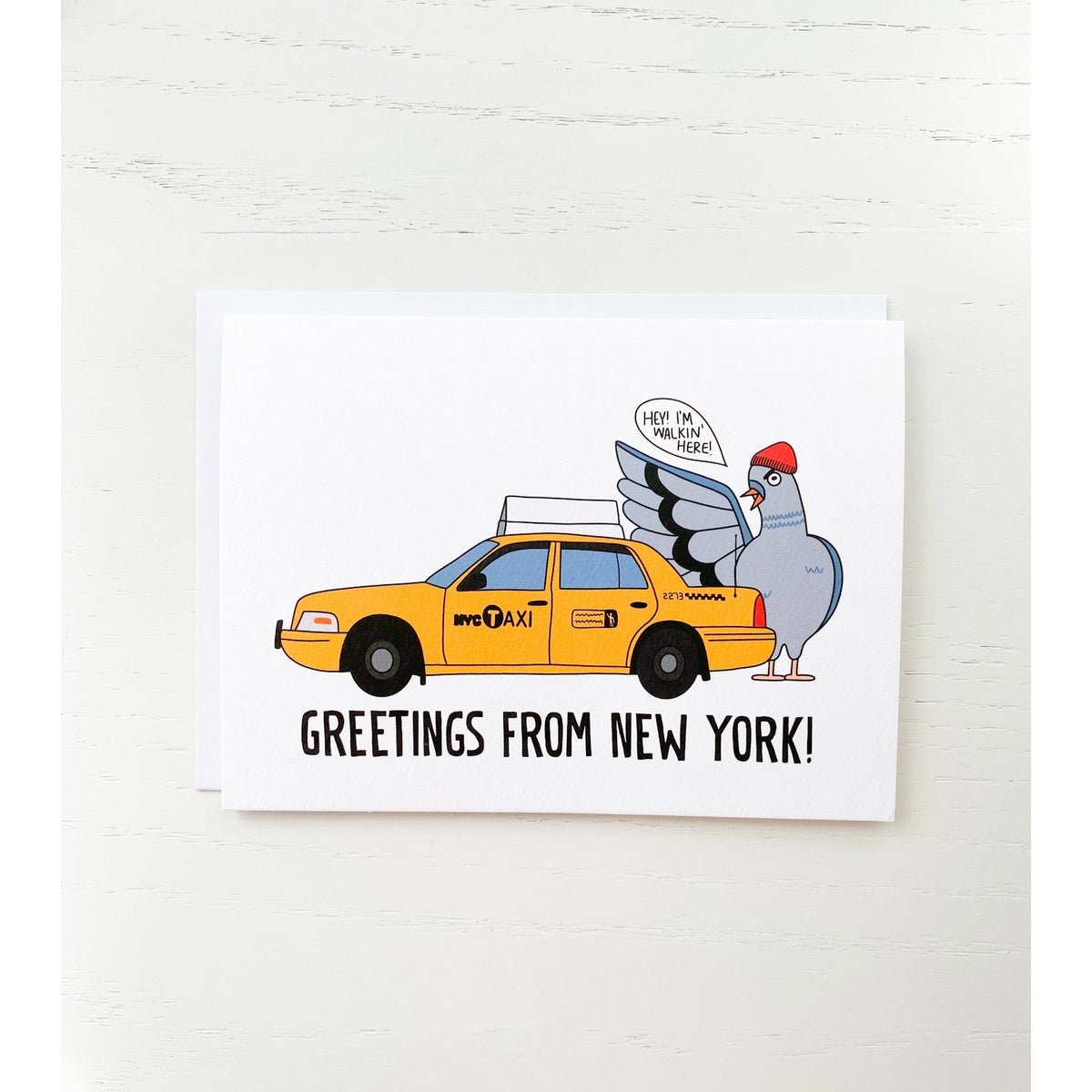 Pigeon Walkin' Here Greeting Card - Lockwood Shop - Dellwood Designs
