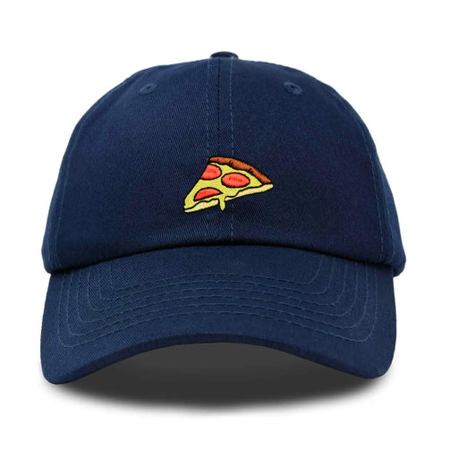 Pizza Slice Embroidered Hat - Navy Blue - Lockwood Shop - Dalix