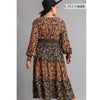 Plus Floral Print Midi Dress in Black Mix - Lockwood Shop - Umgee