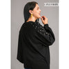 Plus Pullover Sweater w/ Pearl Sleeve Detail in Black - Lockwood Shop - Umgee