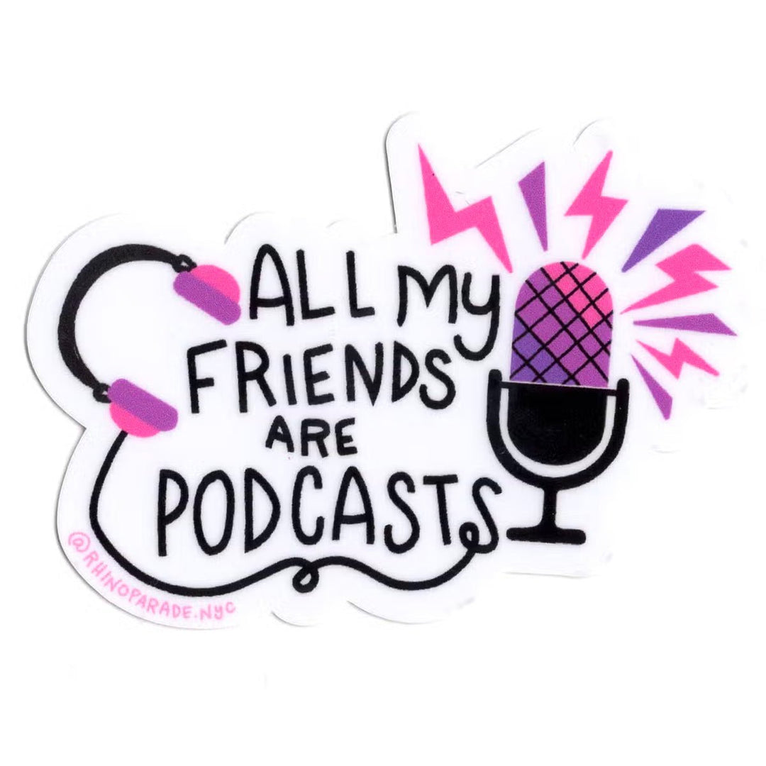 Podcast BFF Sticker - Lockwood Shop - Rhino Parade