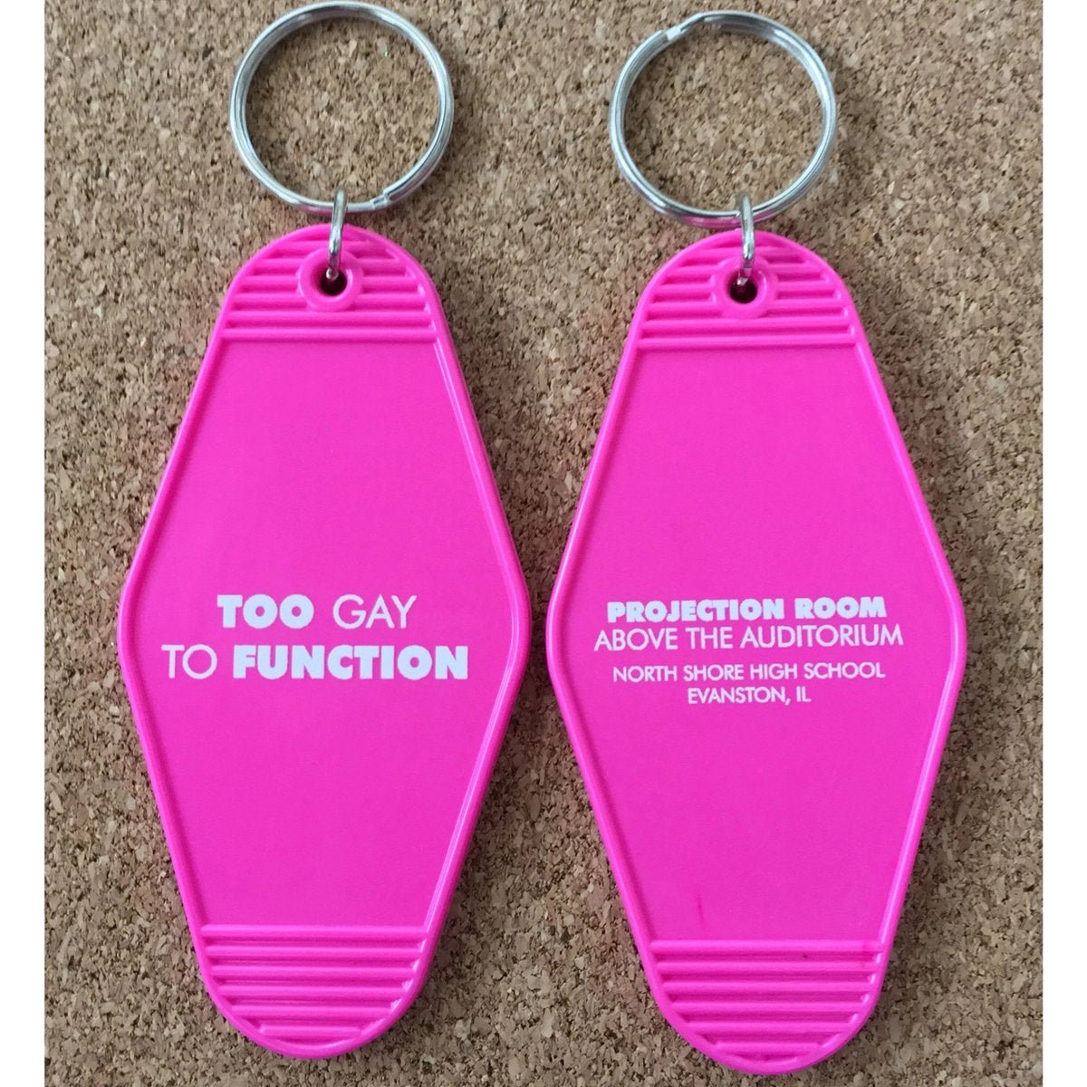Pop Key Tag - Too Gay to Function - Lockwood Shop - twistedEGOS
