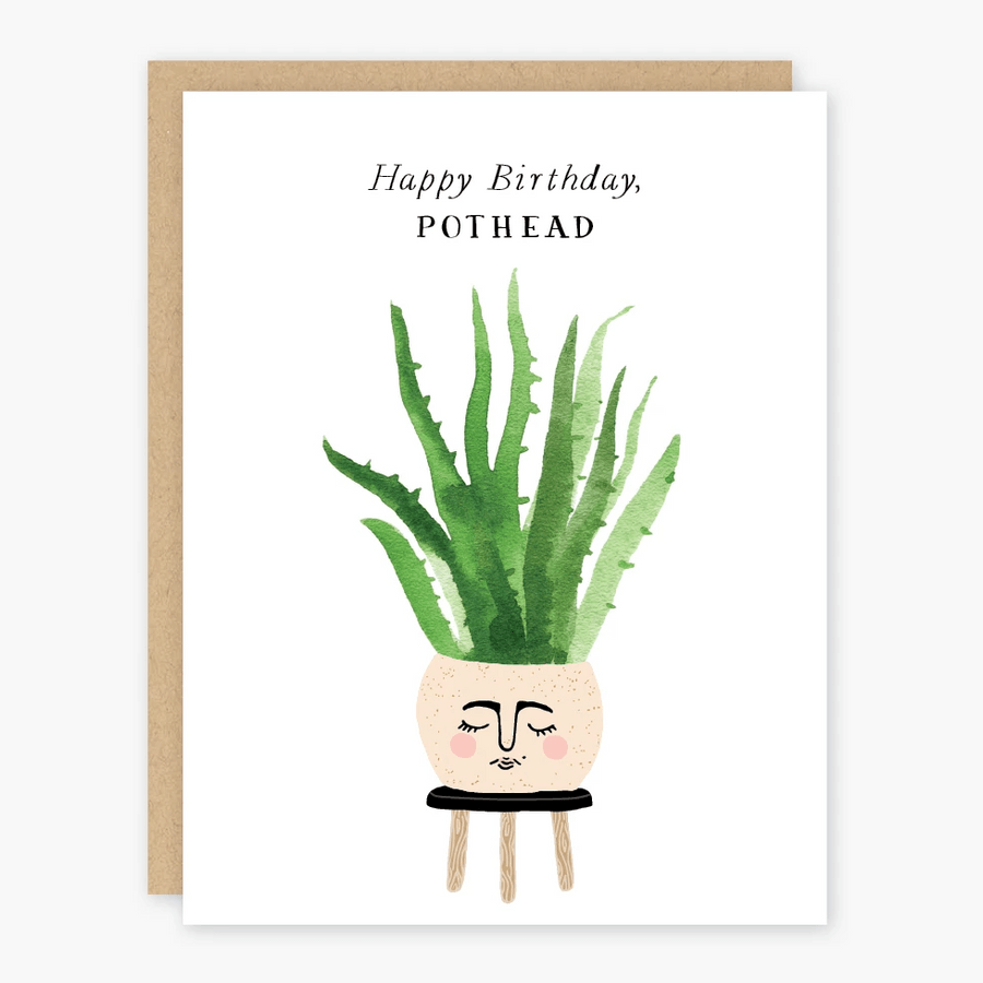 Pothead Birthday Greeting Card - Lockwood Shop - Party Of One