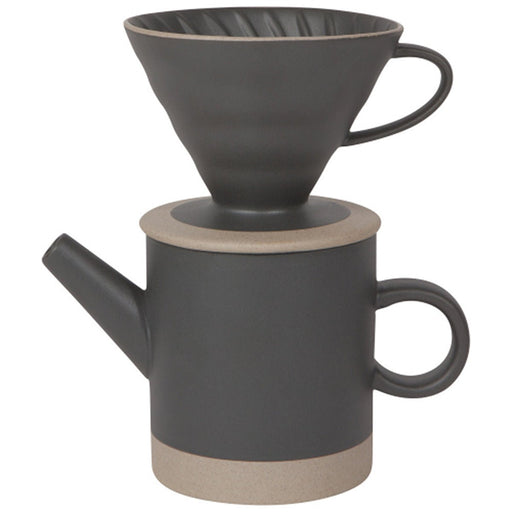 Pour Over Coffee Set in Matte Black Ceramic - Lockwood Shop - Now Designs