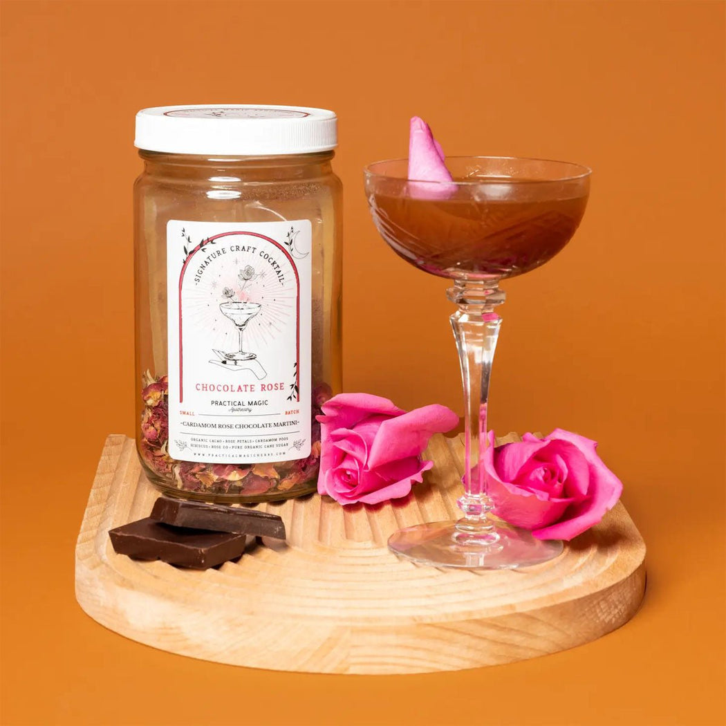 Practical Magic Apothecary Cocktail Kit - Cardamom Chocolate Rose Martini - Lockwood Shop - Practical Magic Apothecary