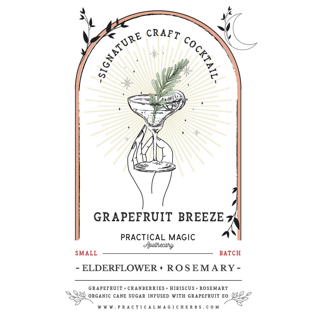Practical Magic Apothecary Cocktail Kit - Elderflower &amp; Rosemary Grapefruit Breeze - Lockwood Shop - Practical Magic Apothecary