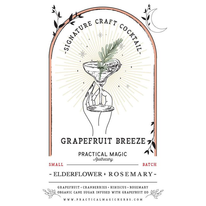 Practical Magic Apothecary Cocktail Kit - Elderflower &amp; Rosemary Grapefruit Breeze - Lockwood Shop - Practical Magic Apothecary