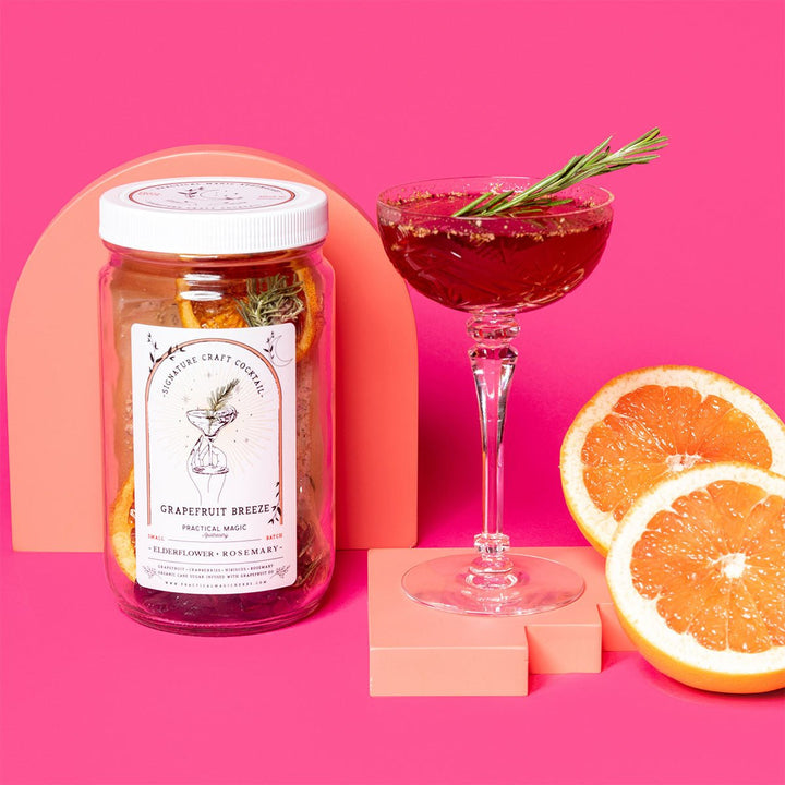 Practical Magic Apothecary Cocktail Kit - Elderflower &amp; Rosemary Grapefruit Breeze - Lockwood Shop - Practical Magic Apothecary