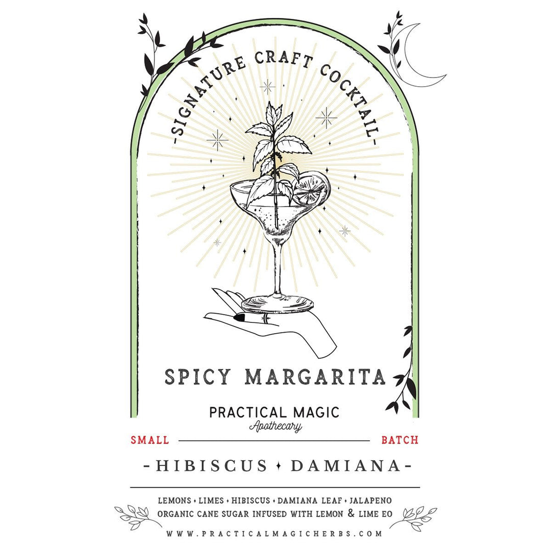 Practical Magic Apothecary Cocktail Kit - Hibiscus &amp; Damiana Spicy Margarita - Lockwood Shop - Practical Magic Apothecary