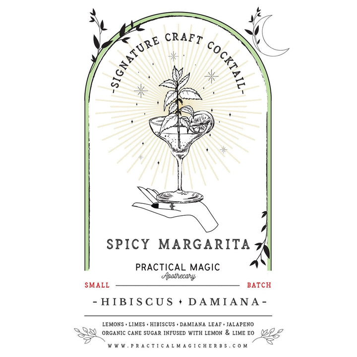 Practical Magic Apothecary Cocktail Kit - Hibiscus &amp; Damiana Spicy Margarita - Lockwood Shop - Practical Magic Apothecary