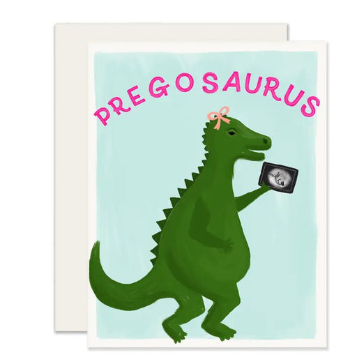 Pregosaurus Greeting Card - Lockwood Shop - Slightly Stationery