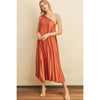 Pretty Pleats One-Shoulder Dress in Burnt Sienna - Lockwood Shop - Dress Forum