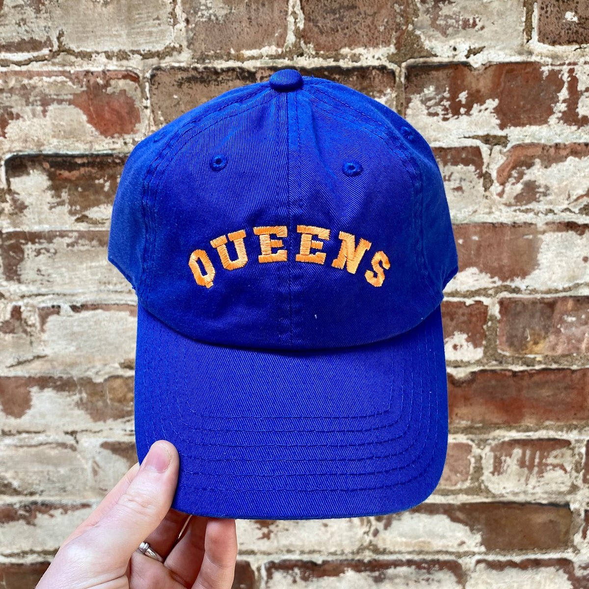 Queens Arch Hat- Royal w/ D. Orange