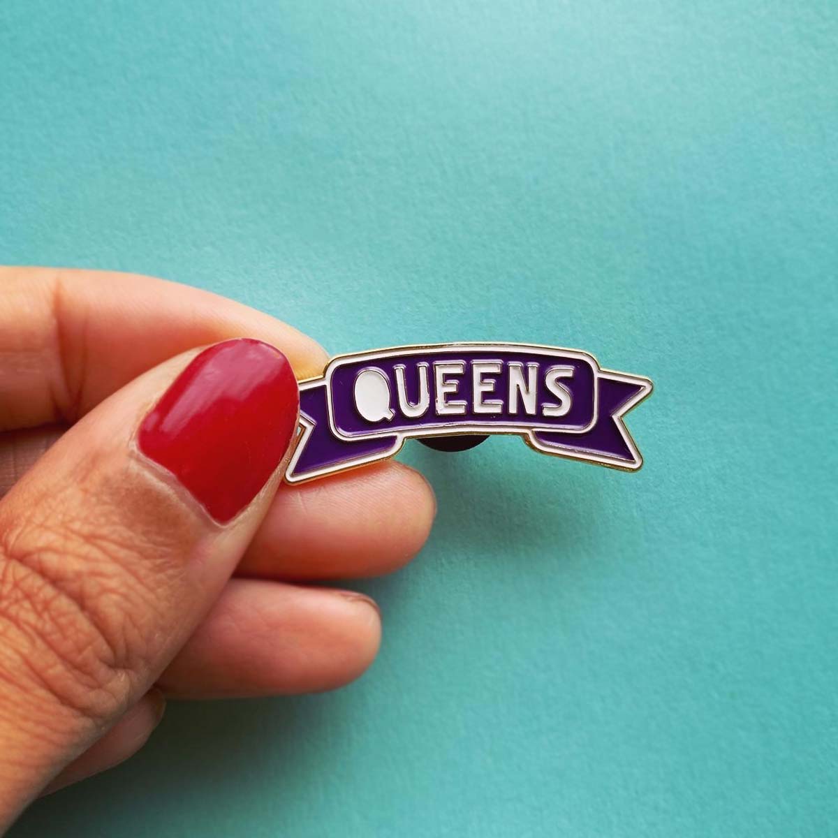 Queens Banner Enamel Pin - Lockwood Shop - Made by Nilina