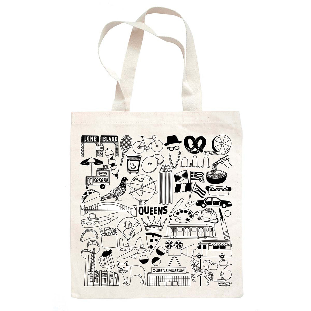 Queens Icons Tote - Lockwood Shop - Maptote